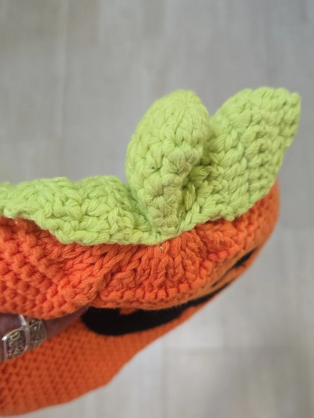 Carter's Unisex Orange Pumpkin Knit Beanie